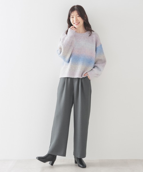 ジーフォア　G/FORE グラデーションニットセーター　レディース グレー Honeys（ハニーズ）の「グラデーションニット（ニット/セーター）」 - WEAR