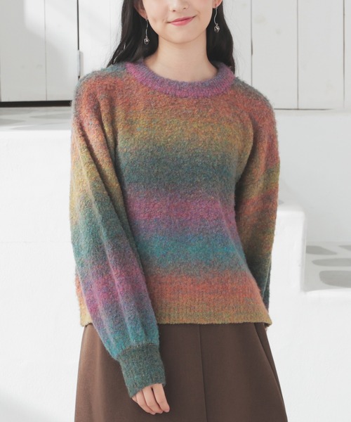 Honeys（ハニーズ）の「グラデーションニット（ニット/セーター）」 - WEAR