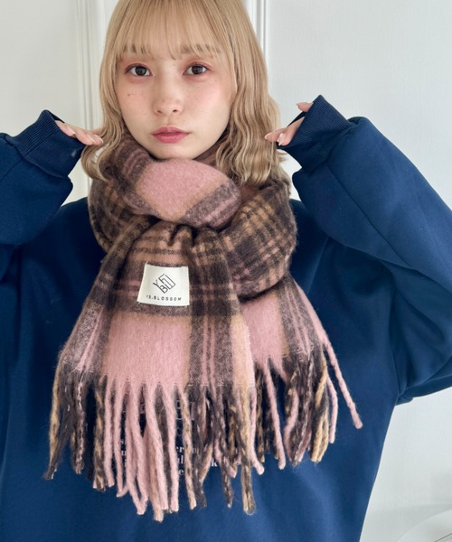 SOLLON.（ソルロン）の「ボリュームチェックマフラー（マフラー）」 - WEAR