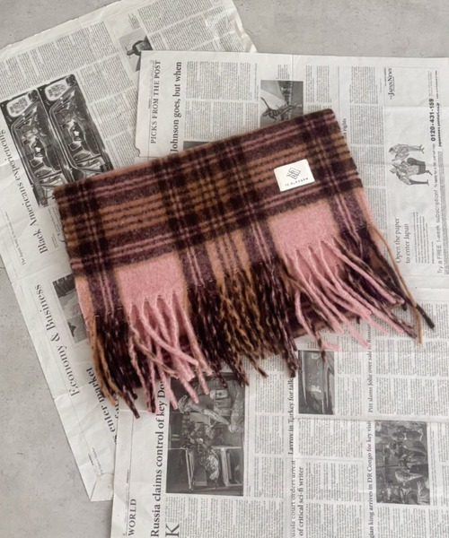 セール】ボリュームチェックマフラー（マフラー）｜SOLLON.（ソルロン