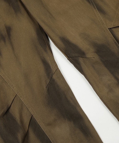 HOOK（フック）の「HOOK -select-　ミリタリーペイントボリューム切り替えカーブワークパンツ（カーゴパンツ・メンズ・グリーン/チョコ/ブラック・M/S/L/XL）」の12枚目の写真