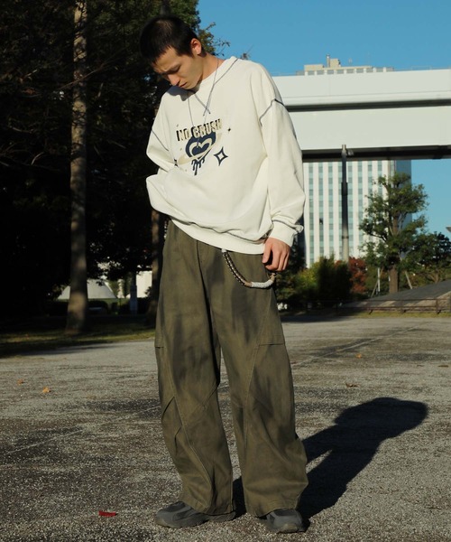 HOOK（フック）の「HOOK -select-　ミリタリーペイントボリューム切り替えカーブワークパンツ（カーゴパンツ・メンズ・グリーン/チョコ/ブラック・M/S/L/XL）」の22枚目の写真