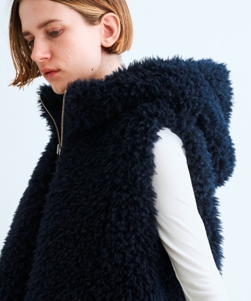 ecopel fur reversible vest｜スリードッツ オフィシャル