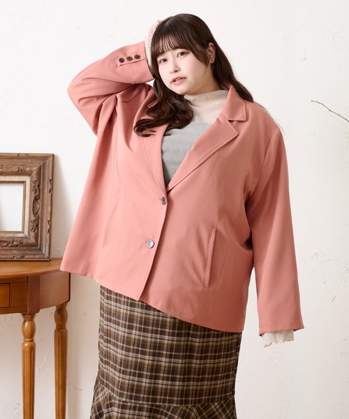 大丸】LATORRE生地 コーディロイ テーラードジャケット ブラウン 48