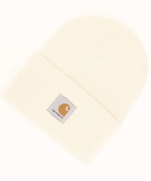 Carhartt（カーハート）の「CARHARTT/カーハート ACRYLIC WATCH HAT/アクリル ワッチ ハット（ニットキャップ/ビーニー・メンズ・ブラック/オレンジ/ライトグレー/ブラウン/ナチュラル/チャコールグレー・ﾌﾘ-）」の5枚目の写真