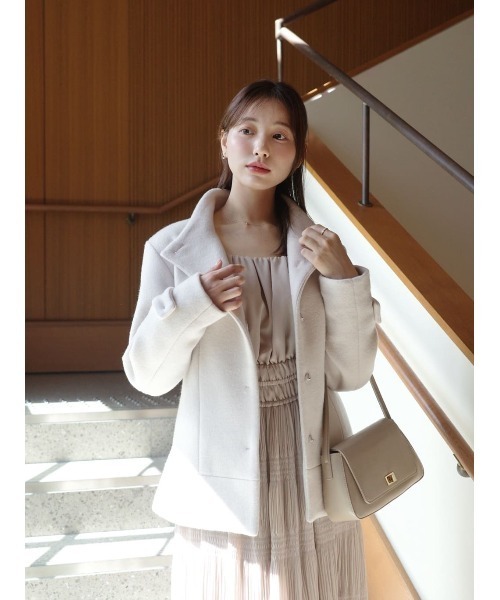 Majolica Pleated Chiffon Long Dress（ワンピース）｜Her lip to