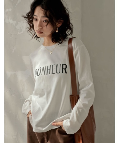 Re:EDIT(リエディ)の「コットンロゴロンT(Tシャツ/カットソー・レディース・ホワイト×ブラック/ブラック×ホワイト・LARGE/MEDIUM)」の13枚目の写真