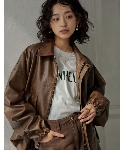 Re:EDIT(リエディ)の「コットンロゴロンT(Tシャツ/カットソー・レディース・ホワイト×ブラック/ブラック×ホワイト・LARGE/MEDIUM)」の16枚目の写真