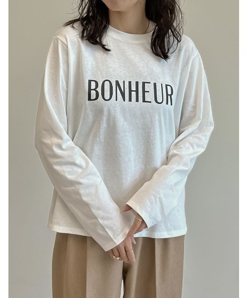Re:EDIT(リエディ)の「コットンロゴロンT(Tシャツ/カットソー・レディース・ホワイト×ブラック/ブラック×ホワイト・LARGE/MEDIUM)」の19枚目の写真
