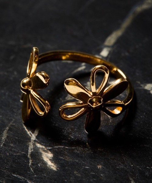 rehacer（レアセル）の「rehacer : Florette  Open Ring  / フロレットオープンリング / Silver 925（リング・メンズ・シルバー/ゴールド・FREE）」の2枚目の写真