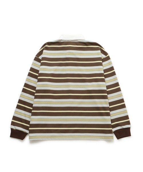  j.n.r.d（ジェー・エヌ・アール・ディー）の「j.n.r.d/ランダムボーダーラガーシャツ（Tシャツ/カットソー・メンズ・グリーン/ブラウン/ブラック・LL/M/L）」の5枚目の写真