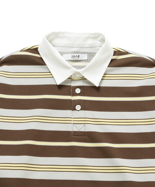  j.n.r.d（ジェー・エヌ・アール・ディー）の「j.n.r.d/ランダムボーダーラガーシャツ（Tシャツ/カットソー・メンズ・グリーン/ブラウン/ブラック・LL/M/L）」の6枚目の写真