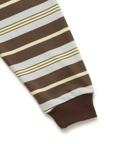  j.n.r.d（ジェー・エヌ・アール・ディー）の「j.n.r.d/ランダムボーダーラガーシャツ（Tシャツ/カットソー・メンズ・グリーン/ブラウン/ブラック・LL/M/L）」の8枚目の写真