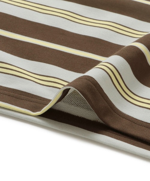  j.n.r.d（ジェー・エヌ・アール・ディー）の「j.n.r.d/ランダムボーダーラガーシャツ（Tシャツ/カットソー・メンズ・グリーン/ブラウン/ブラック・LL/M/L）」の12枚目の写真