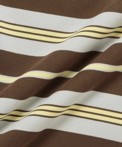  j.n.r.d（ジェー・エヌ・アール・ディー）の「j.n.r.d/ランダムボーダーラガーシャツ（Tシャツ/カットソー・メンズ・グリーン/ブラウン/ブラック・LL/M/L）」の13枚目の写真