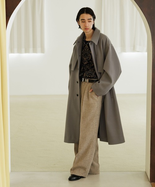 HARE(ハレ)の「【SET UP対応】ラメツイードワイドトラウザー(HARE)(その他パンツ・メンズ・ブラック/ベージュ・SMALL/MEDIUM)」の3枚目の写真