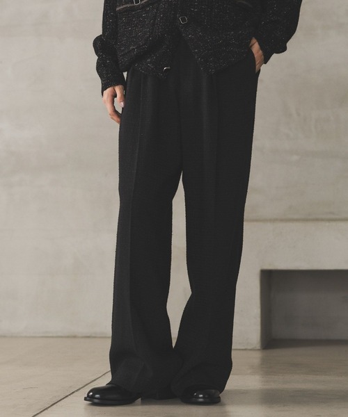 HARE(ハレ)の「【SET UP対応】ラメツイードワイドトラウザー(HARE)(その他パンツ・メンズ・ブラック/ベージュ・SMALL/MEDIUM)」の14枚目の写真