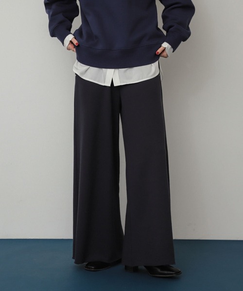 SENSE OF PLACE by URBAN RESEARCH（センスオブプレイスバイアーバンリサーチ）の「セルフカットスウェットパンツ（スウェットパンツ・レディース・ネイビー/グレー/オフホワイト・ONE）」の3枚目の写真