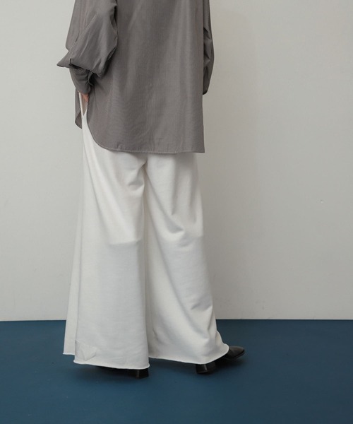 SENSE OF PLACE by URBAN RESEARCH（センスオブプレイスバイアーバンリサーチ）の「セルフカットスウェットパンツ（スウェットパンツ・レディース・ネイビー/グレー/オフホワイト・ONE）」の7枚目の写真