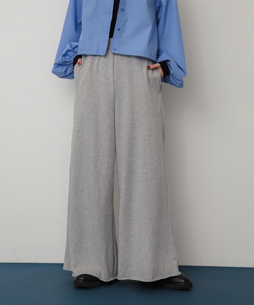 SENSE OF PLACE by URBAN RESEARCH（センスオブプレイスバイアーバンリサーチ）の「セルフカットスウェットパンツ（スウェットパンツ・レディース・ネイビー/グレー/オフホワイト・ONE）」の12枚目の写真