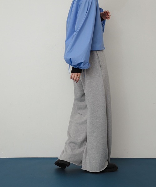 SENSE OF PLACE by URBAN RESEARCH（センスオブプレイスバイアーバンリサーチ）の「セルフカットスウェットパンツ（スウェットパンツ・レディース・ネイビー/グレー/オフホワイト・ONE）」の14枚目の写真