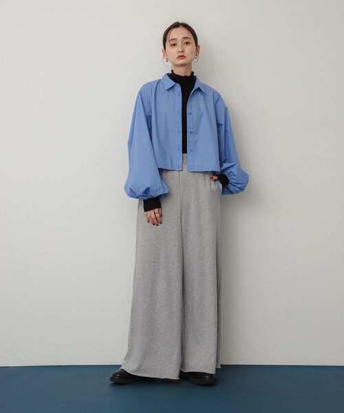 SENSE OF PLACE by URBAN RESEARCH（センスオブプレイスバイアーバンリサーチ）の「セルフカットスウェットパンツ（スウェットパンツ・レディース・ネイビー/グレー/オフホワイト・ONE）」の15枚目の写真