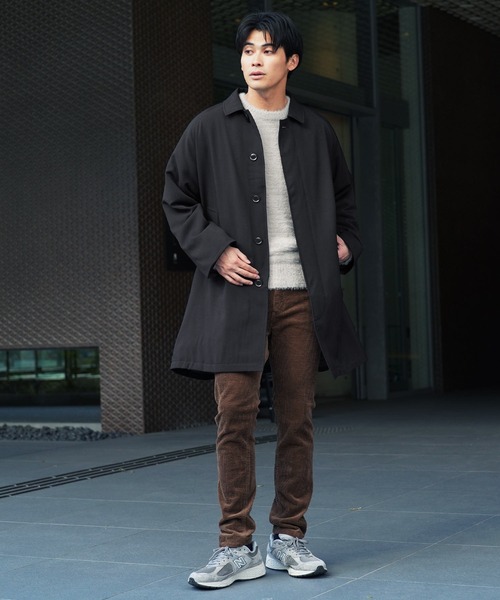 セール】撥水加工 バルマカーン パデット 中綿 ステンカラーコート