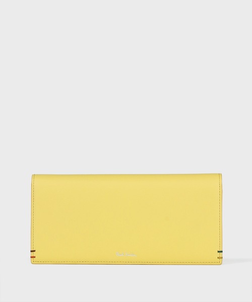 Paul Smith  長財布　現行品　ハイライトステッチ　イエロー　美品 ハイライトステッチ 長財布【553410 P855】（財布）｜Paul Smith
