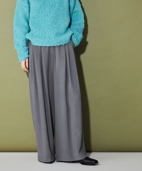 CITEN（シテン）の「＜CITEN＞3タックイージーワイドパンツ（その他パンツ・レディース・ベージュ/ライトブルー/ダークグレー/ブラック・S/M）」の8枚目の写真