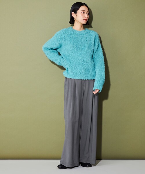 CITEN（シテン）の「＜CITEN＞3タックイージーワイドパンツ（その他パンツ・レディース・ベージュ/ライトブルー/ダークグレー/ブラック・S/M）」の9枚目の写真