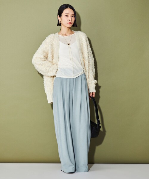 CITEN（シテン）の「＜CITEN＞3タックイージーワイドパンツ（その他パンツ・レディース・ベージュ/ライトブルー/ダークグレー/ブラック・S/M）」の11枚目の写真