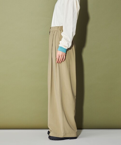 CITEN（シテン）の「＜CITEN＞3タックイージーワイドパンツ（その他パンツ・レディース・ベージュ/ライトブルー/ダークグレー/ブラック・S/M）」の13枚目の写真
