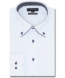 TAKA-Q（タカキュー）の「【ストレッチ ノーアイロン 吸水速乾】タカキュー ボタンダウン ビジネスドレス 長袖ニットシャツ（ビジネスシャツ・メンズ）」