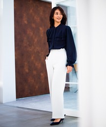 ROPE' | 【通勤オフィス/セレモニー対応】トリアセダブルクロスストレートパンツ(その他パンツ)