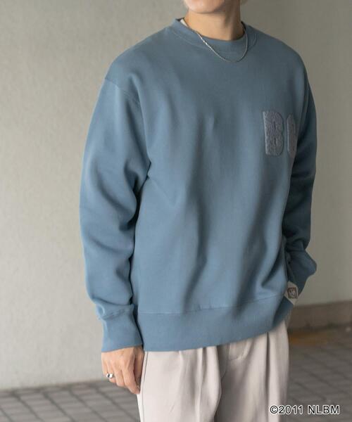 SENSE OF PLACE by URBAN RESEARCH(センスオブプレイスバイアーバンリサーチ)の「Negro Leagues クルーネックスウェット(スウェット・メンズ・ブラック/ブルー/オートミール・MEDIUM/LARGE)」の3枚目の写真