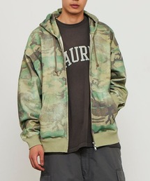 BEAMS | フェードカモ ジップアップ フーディ(スウェット)