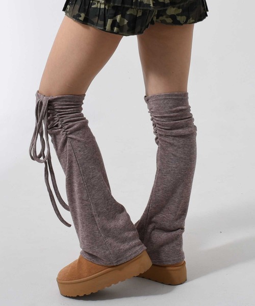 A'GEM/9 × .kom 『.kom/ドットケーオーエム』ギャザーレッグウォーマー