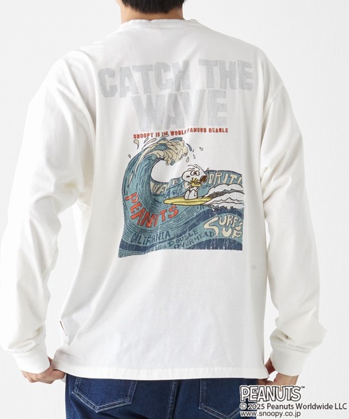 KRIFF MAYER(クリフメイヤー)の「スヌーピーロンT(Tシャツ/カットソー・メンズ・グレー/ブラック/カラフル/ライトグリーン/オフホワイト・X-LARGE/LARGE/MEDIUM)」の8枚目の写真