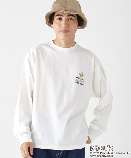 KRIFF MAYER(クリフメイヤー)の「スヌーピーロンT(Tシャツ/カットソー・メンズ・グレー/ブラック/カラフル/ライトグリーン/オフホワイト・X-LARGE/LARGE/MEDIUM)」の6枚目の写真