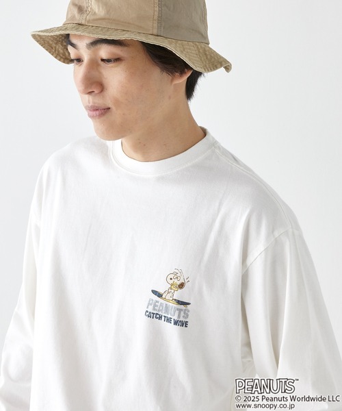 KRIFF MAYER(クリフメイヤー)の「スヌーピーロンT(Tシャツ/カットソー・メンズ・グレー/ブラック/カラフル/ライトグリーン/オフホワイト・X-LARGE/LARGE/MEDIUM)」の9枚目の写真
