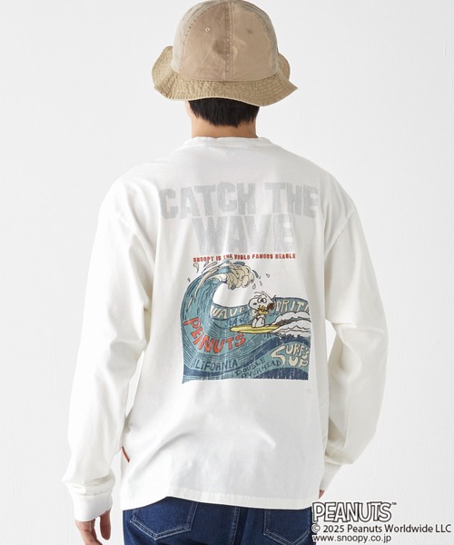 KRIFF MAYER(クリフメイヤー)の「スヌーピーロンT(Tシャツ/カットソー・メンズ・グレー/ブラック/カラフル/ライトグリーン/オフホワイト・X-LARGE/LARGE/MEDIUM)」の7枚目の写真
