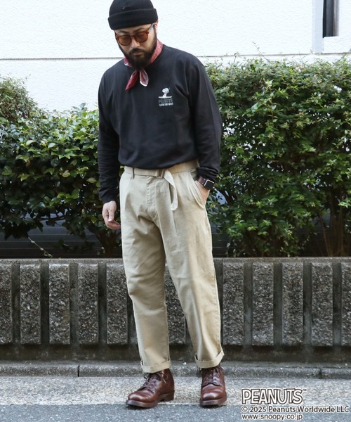 KRIFF MAYER(クリフメイヤー)の「スヌーピーロンT(Tシャツ/カットソー・メンズ・グレー/ブラック/カラフル/ライトグリーン/オフホワイト・X-LARGE/LARGE/MEDIUM)」の21枚目の写真