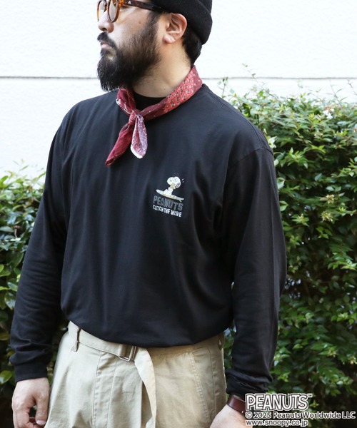 KRIFF MAYER(クリフメイヤー)の「スヌーピーロンT(Tシャツ/カットソー・メンズ・グレー/ブラック/カラフル/ライトグリーン/オフホワイト・X-LARGE/LARGE/MEDIUM)」の22枚目の写真
