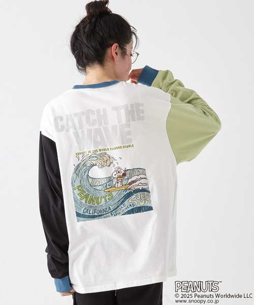 KRIFF MAYER(クリフメイヤー)の「スヌーピーロンT(Tシャツ/カットソー・メンズ・グレー/ブラック/カラフル/ライトグリーン/オフホワイト・X-LARGE/LARGE/MEDIUM)」の17枚目の写真