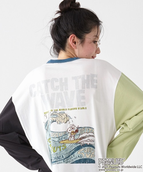 KRIFF MAYER(クリフメイヤー)の「スヌーピーロンT(Tシャツ/カットソー・メンズ・グレー/ブラック/カラフル/ライトグリーン/オフホワイト・X-LARGE/LARGE/MEDIUM)」の14枚目の写真