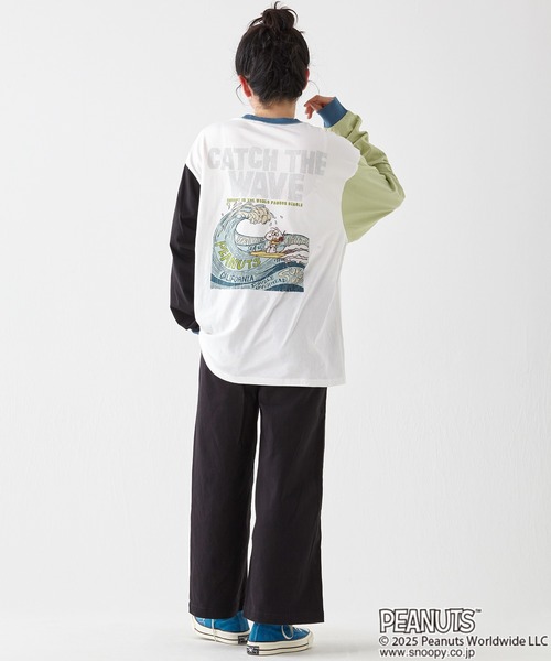 KRIFF MAYER(クリフメイヤー)の「スヌーピーロンT(Tシャツ/カットソー・メンズ・グレー/ブラック/カラフル/ライトグリーン/オフホワイト・X-LARGE/LARGE/MEDIUM)」の20枚目の写真