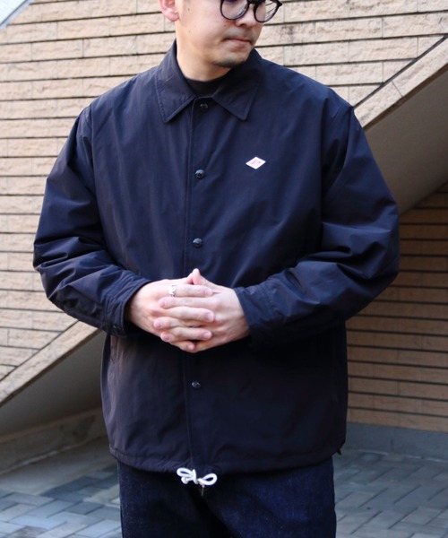 DANTON（ダントン）の「DANTON/ダントン　コーチジャケット　COACH JACKET　DT-A0640 PNT（ナイロンジャケット・メンズ・ネイビー/グレー/アイボリー/グレイッシュベージュ・44/42/40）」の12枚目の写真