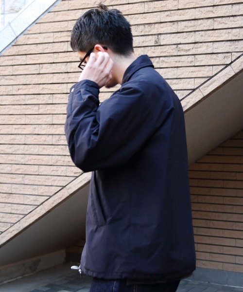 DANTON（ダントン）の「DANTON/ダントン　コーチジャケット　COACH JACKET　DT-A0640 PNT（ナイロンジャケット・メンズ・ネイビー/グレー/アイボリー/グレイッシュベージュ・44/42/40）」の13枚目の写真