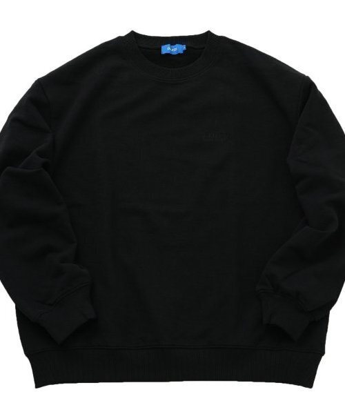 GLAZOS（グラソス）の「【大人向けサイズあり】裏毛・ワンポイント刺繍ロゴトレーナー（スウェット・キッズ・ブラウン/ネイビー/ブラック/オートミール・LL/L/M/S）」の3枚目の写真