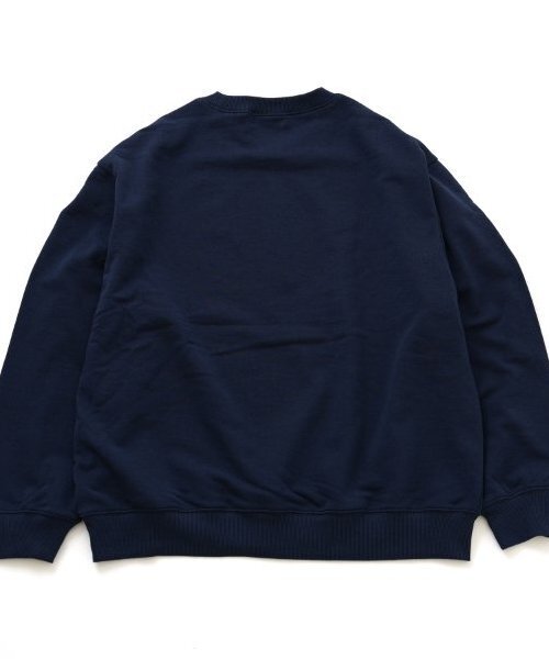 GLAZOS（グラソス）の「【大人向けサイズあり】裏毛・ワンポイント刺繍ロゴトレーナー（スウェット・キッズ・ブラウン/ネイビー/ブラック/オートミール・LL/L/M/S）」の10枚目の写真